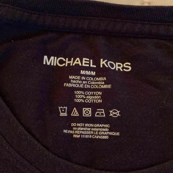 Men’s Michael Kors T-Shirt, Blue, Size = M - Picture 2 of 3